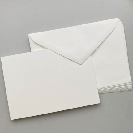Biotop blanco a6 kaarten met enveloppen