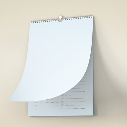 Blanco kalender of planner