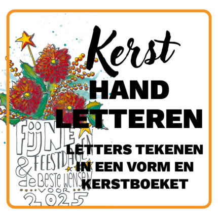 Handletteren workshop kerst