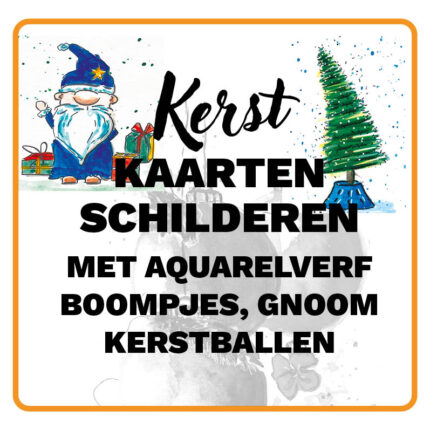 Kerstkaarten schilderen workshop