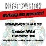 Workshop kerstkaarten met aquarel