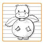 Fruitdiertjes kleurkaart