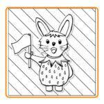 Fruitdiertjes kleurkaart