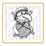 Kleurkaart fruitige ninja