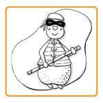 Kleurkaart fruitige ninja