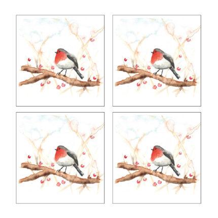 Winterkaart Roodborstje