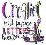 creatief met papier letters kleur en meer