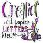 creatief met papier letters kleur en meer
