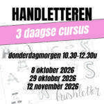 3 daagse cursus handletteren
