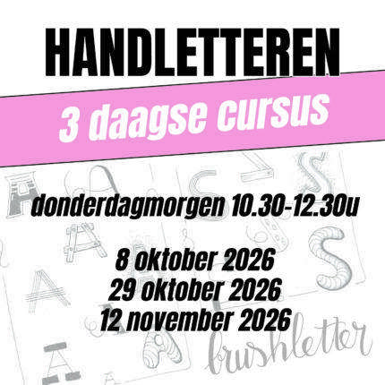 3 daagse cursus handletteren
